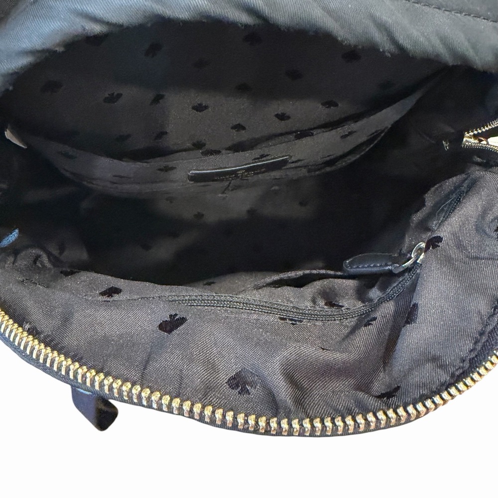 Kate Spade New York Black Backpack 13" Travel Purse Carry On Lightweight Zipper - Picture 9 of 11